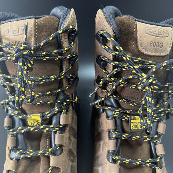 KEEN Dover 8” Waterproof Composite Toe Work Boots Mens Dark Earth Black Size 10 main image 6